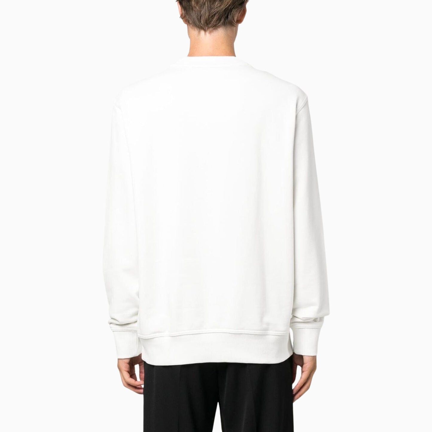 Men's Relaxed Fit Cotton Terry With Rubber Print Logo Sweatshirt