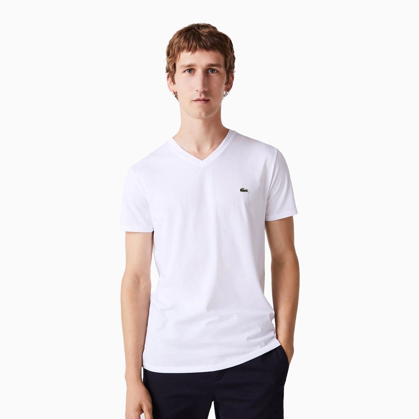 Men's Pima Cotton V-Neck Jersey T Shirt