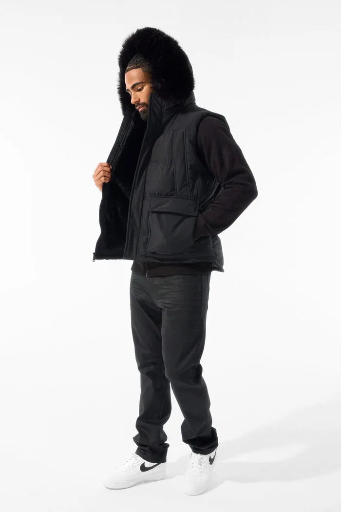 Men's Yukon Fur Lined Puffer Vest