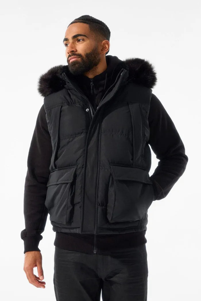 Men's Yukon Fur Lined Puffer Vest