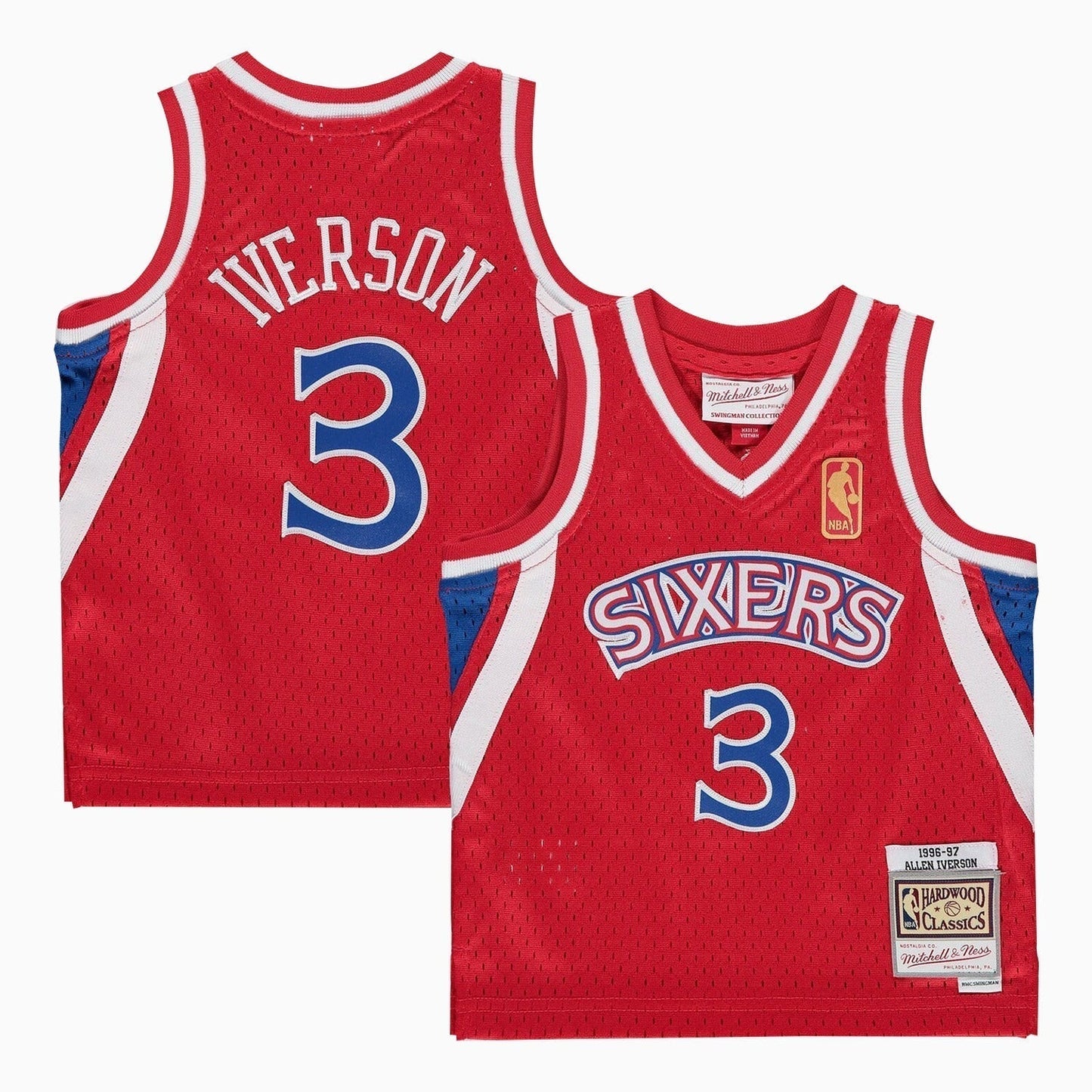 Swingman Philadelphia 76ers Allen Iverson NBA 1996-97 Jersey Infants