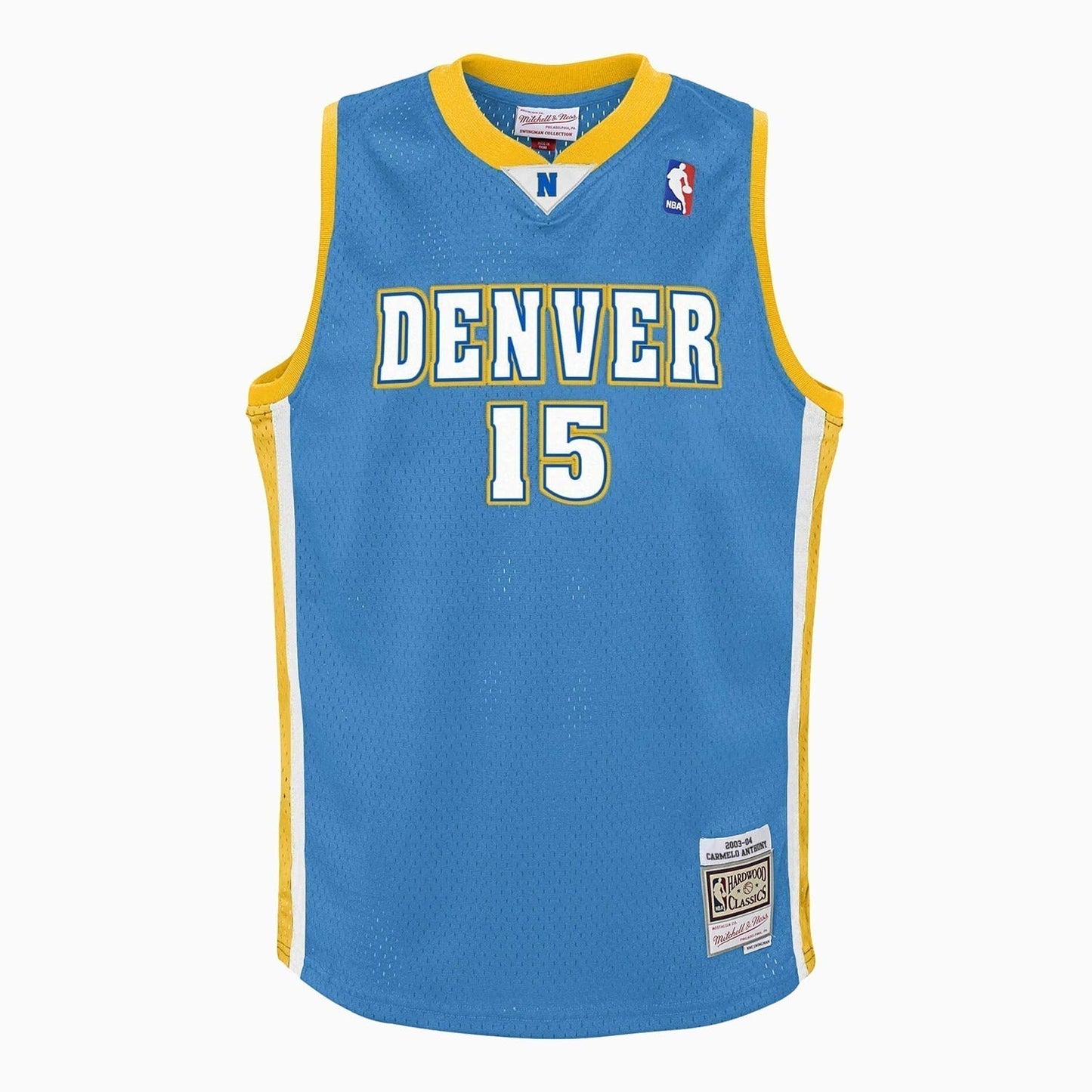 Swingman Carmelo Anthony Denver Nuggets NBA 2003-04 Jersey Youth