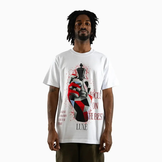 Men's Focus on the Best Chess King Graphic Short-Sleeve T-Shirt