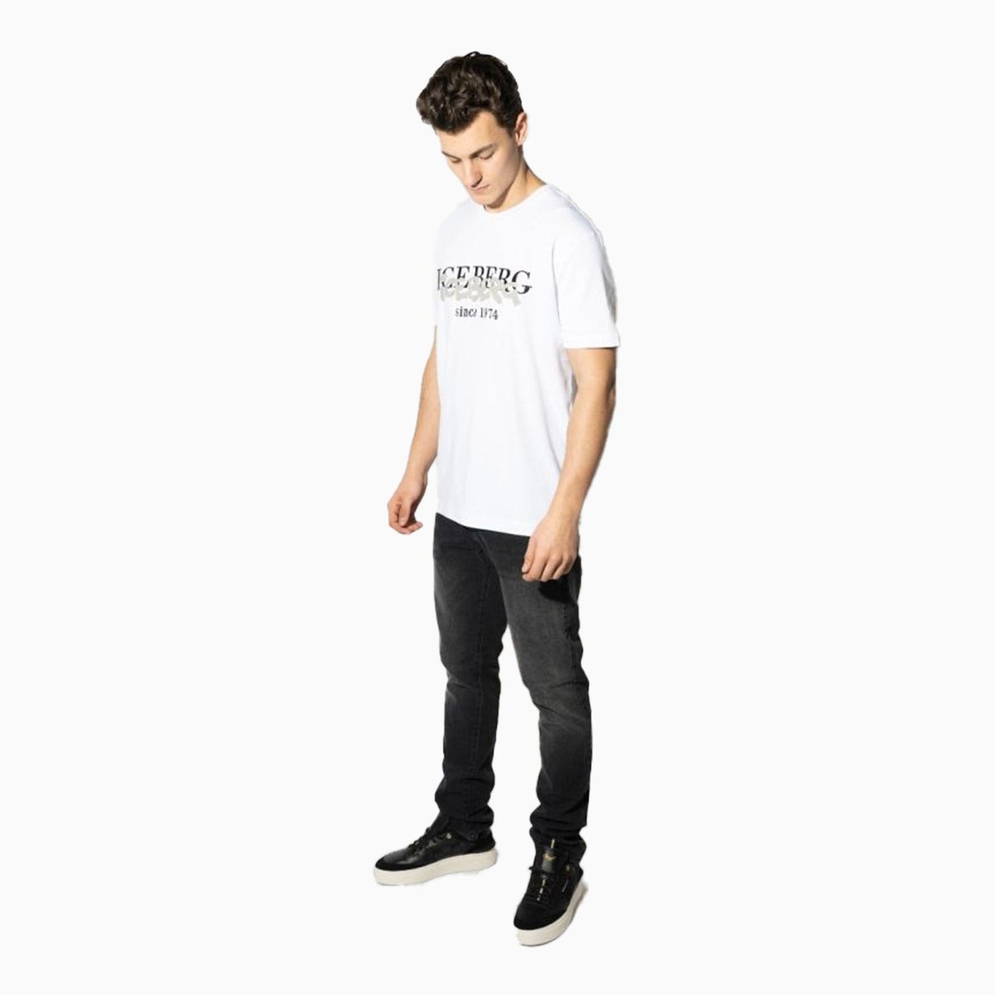 Men's Iceberg Logo Short Sleeve T-Shirt