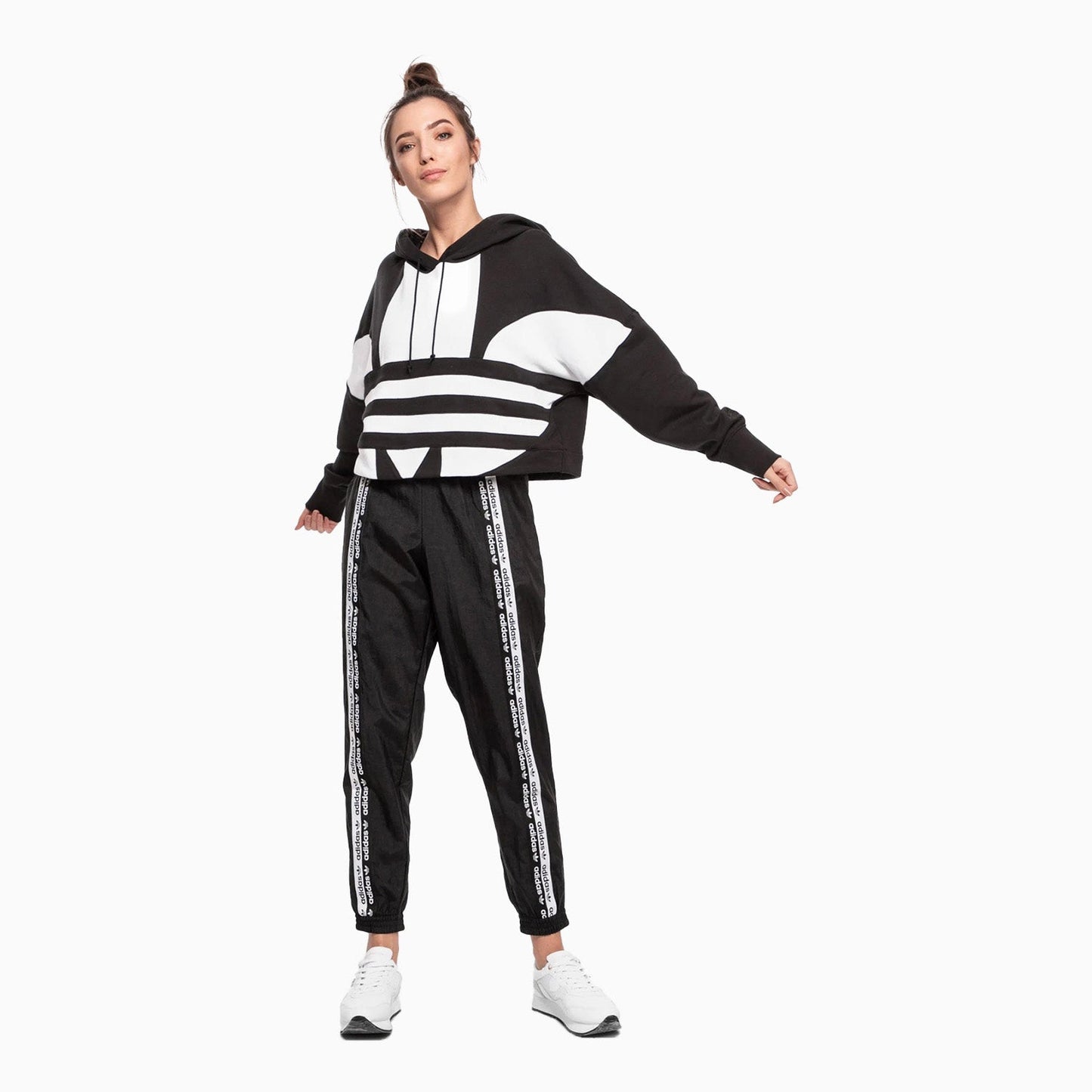 Women's Large Logo Cropped Hoodie