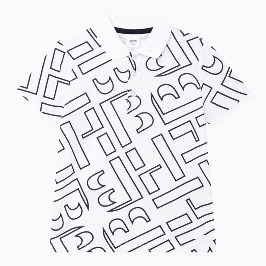 Kid's HB Print All Over Polo Shirt