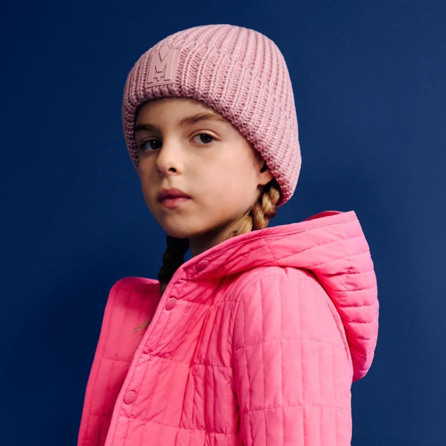 Kid's JUDE-MZ Hand Knit Toque With Ribbed Cuff Beanie Hat