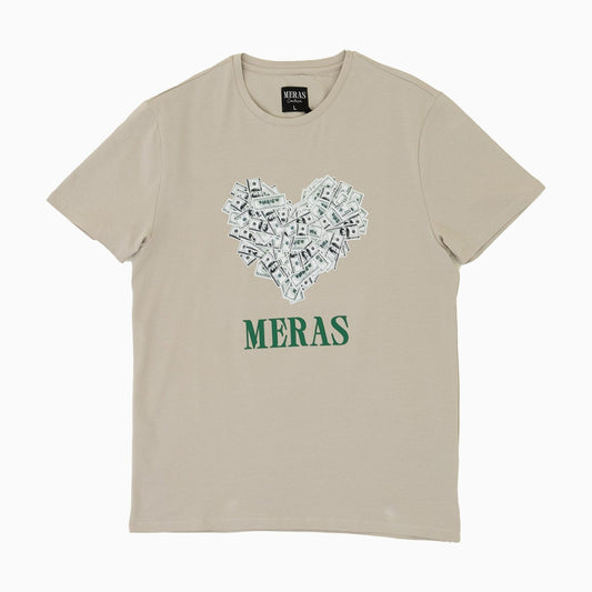 Men's Money Heart Graphic Short Sleeve T Shirt