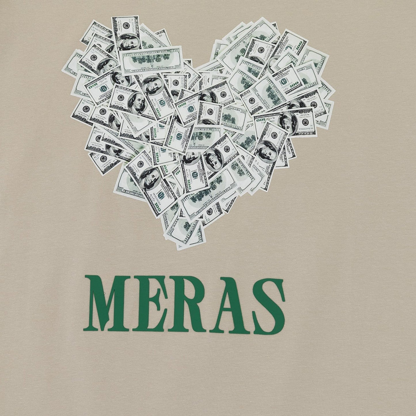 Men's Money Heart Graphic Short Sleeve T Shirt