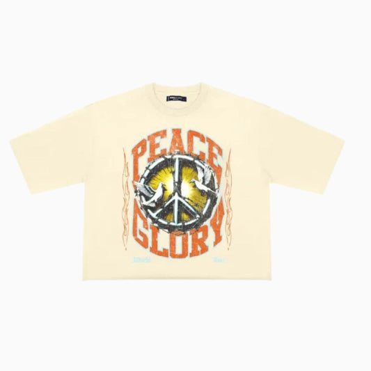 Men's Peace Glory Cropped T-Shirt