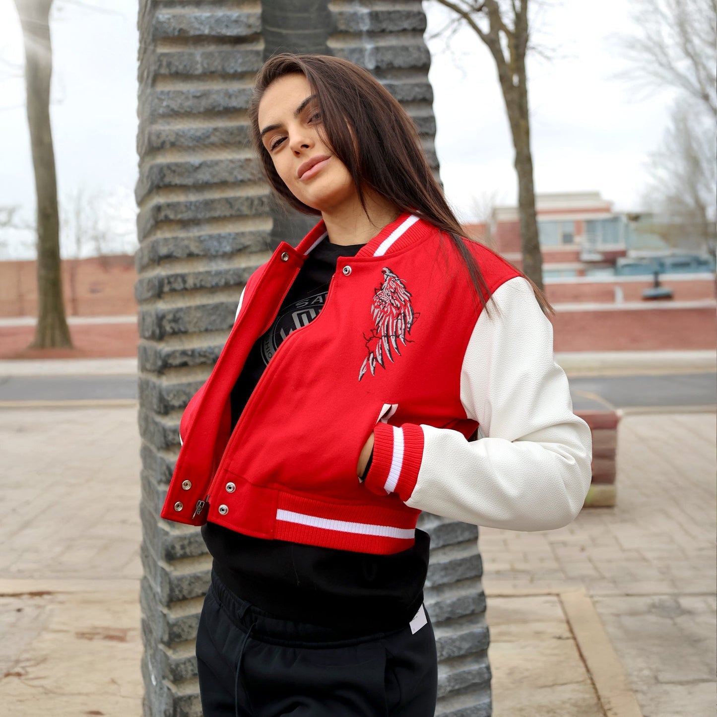 Women's Wings Wool Varsity Jacket