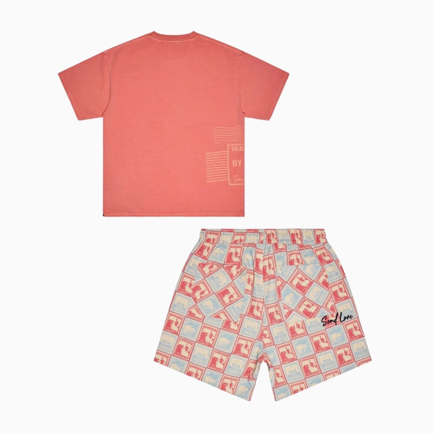 Men's Send Love T-Shirt and Shorts Outfit