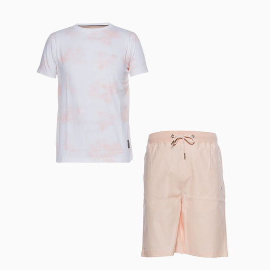 Men's Marzano Cusp Solid Graphic T-Shirt and Shorts Outfit