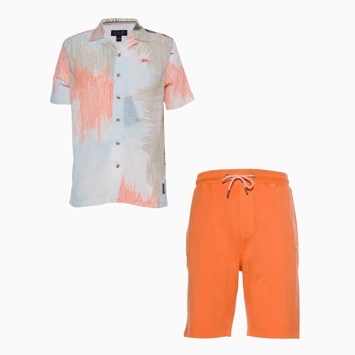 Men's Press Mathis Printed Shirt and Shorts Outfit