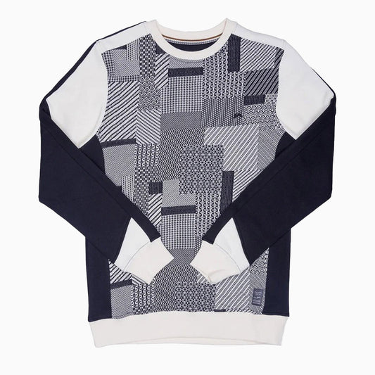 Men's Terry Knit Jacquard Sweatshirt