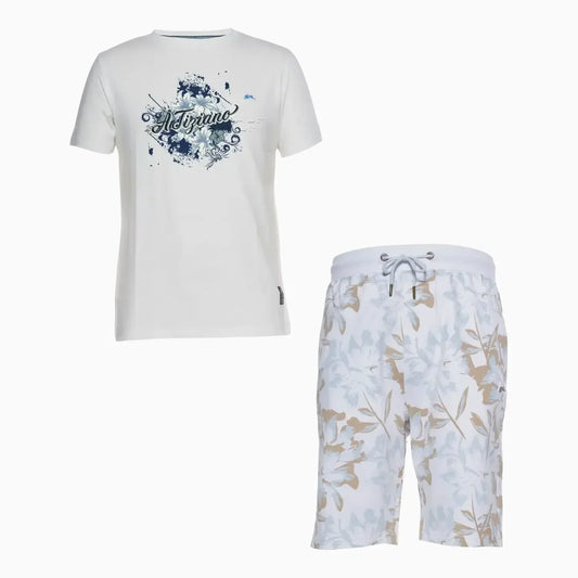 Men's Tom Chris Graphic T-Shirt and Shorts Outfit