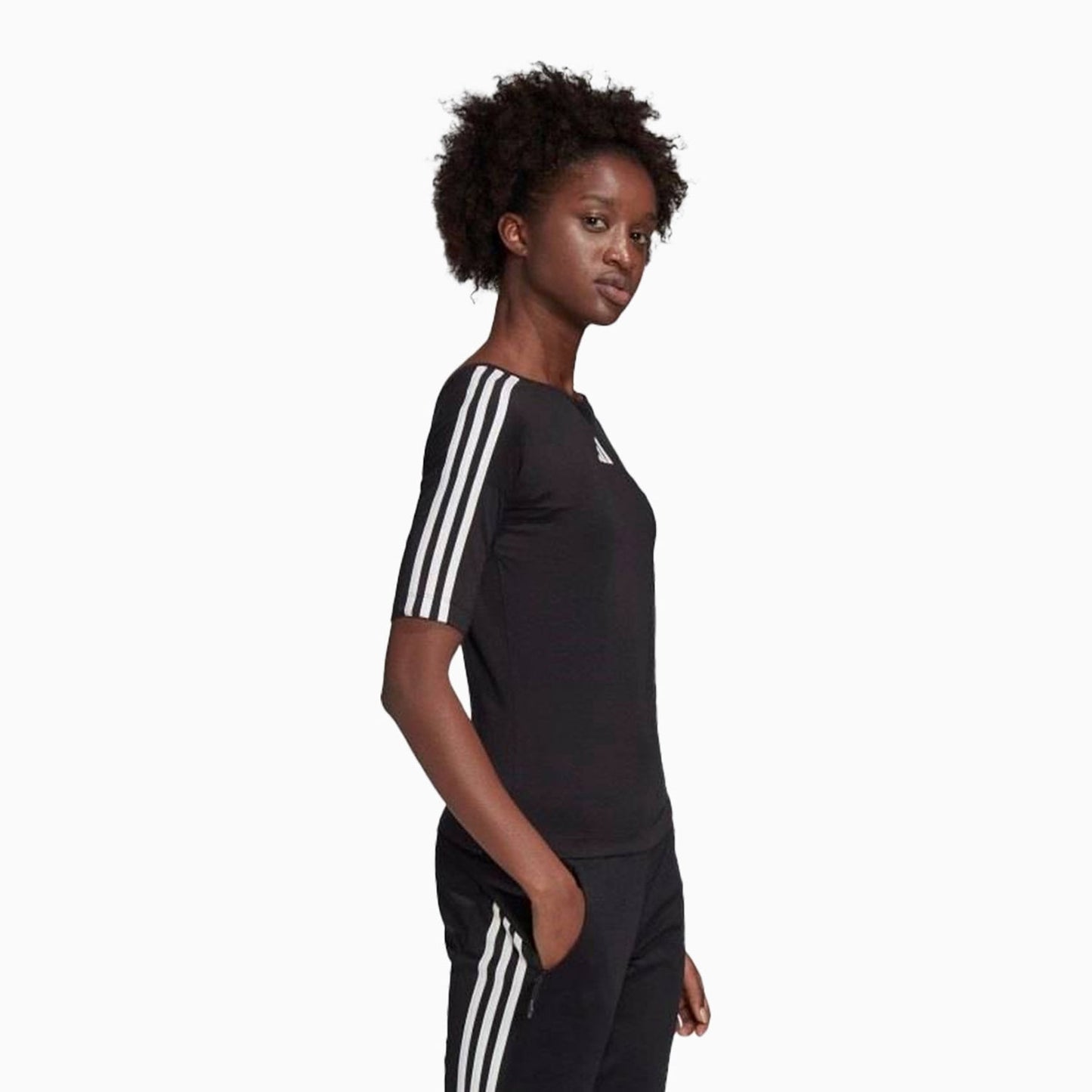 Women's Performance Open Back 3-Stripes T Shirt