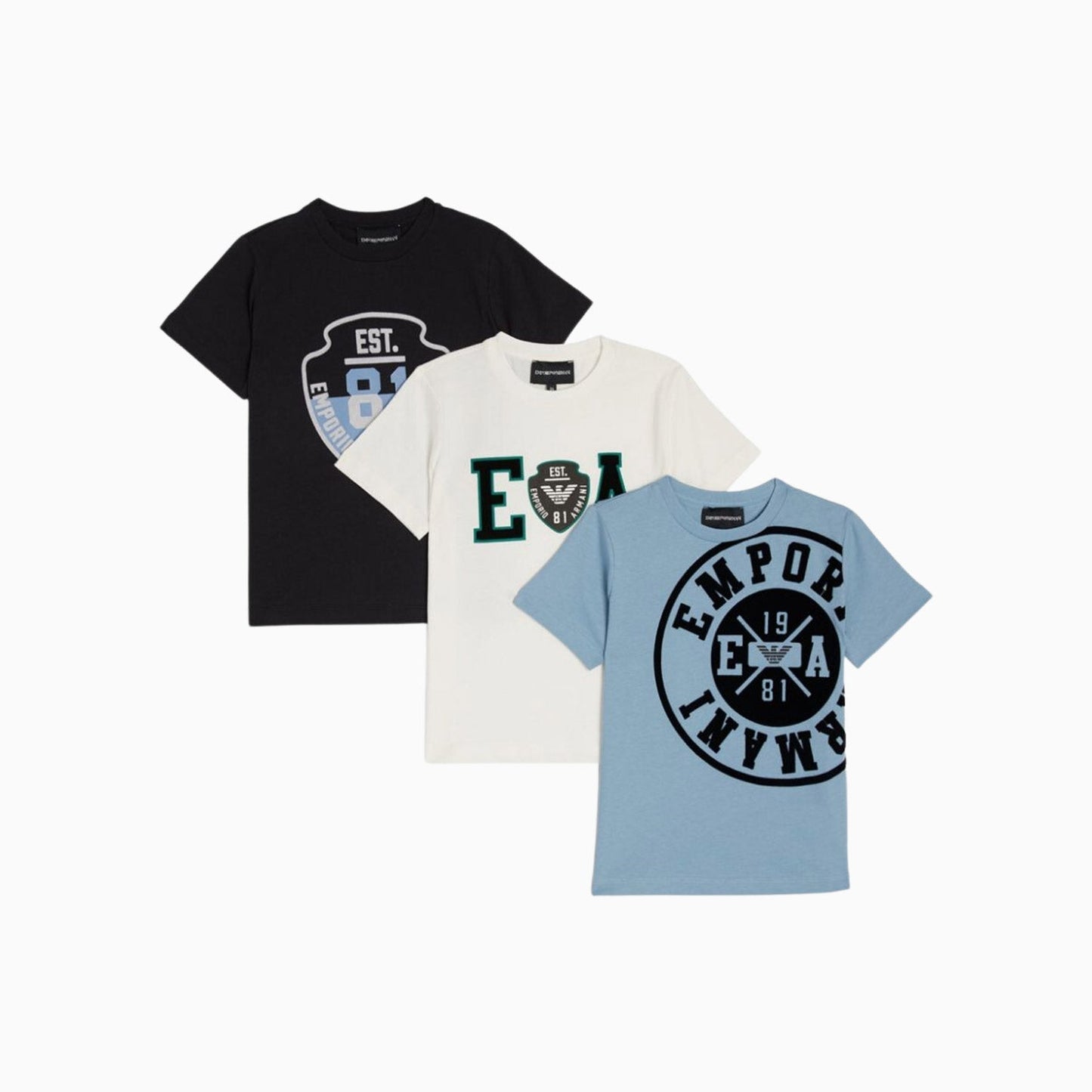 Kid's Three Pack Jersey Logo T Shirt