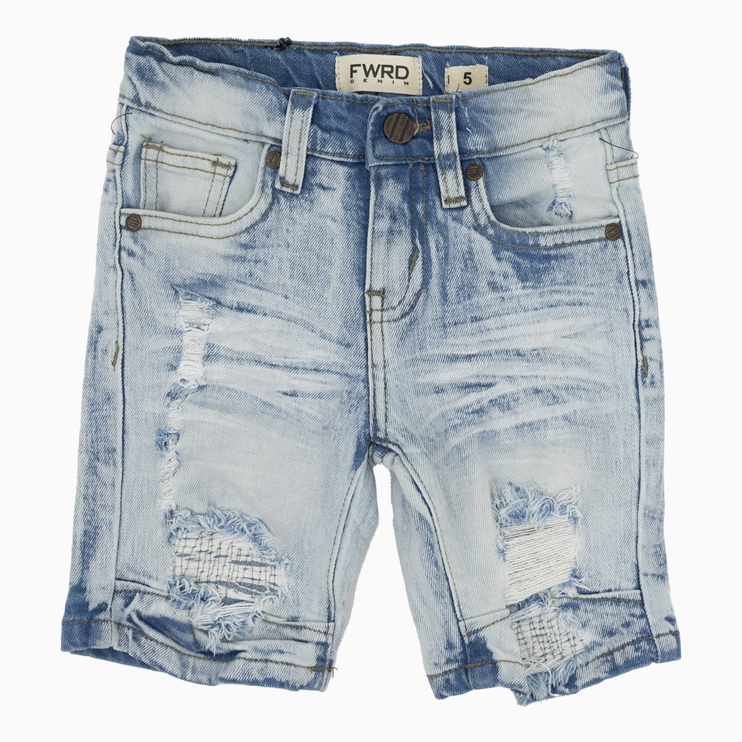 Kid's Little Washed Up Denim Shorts