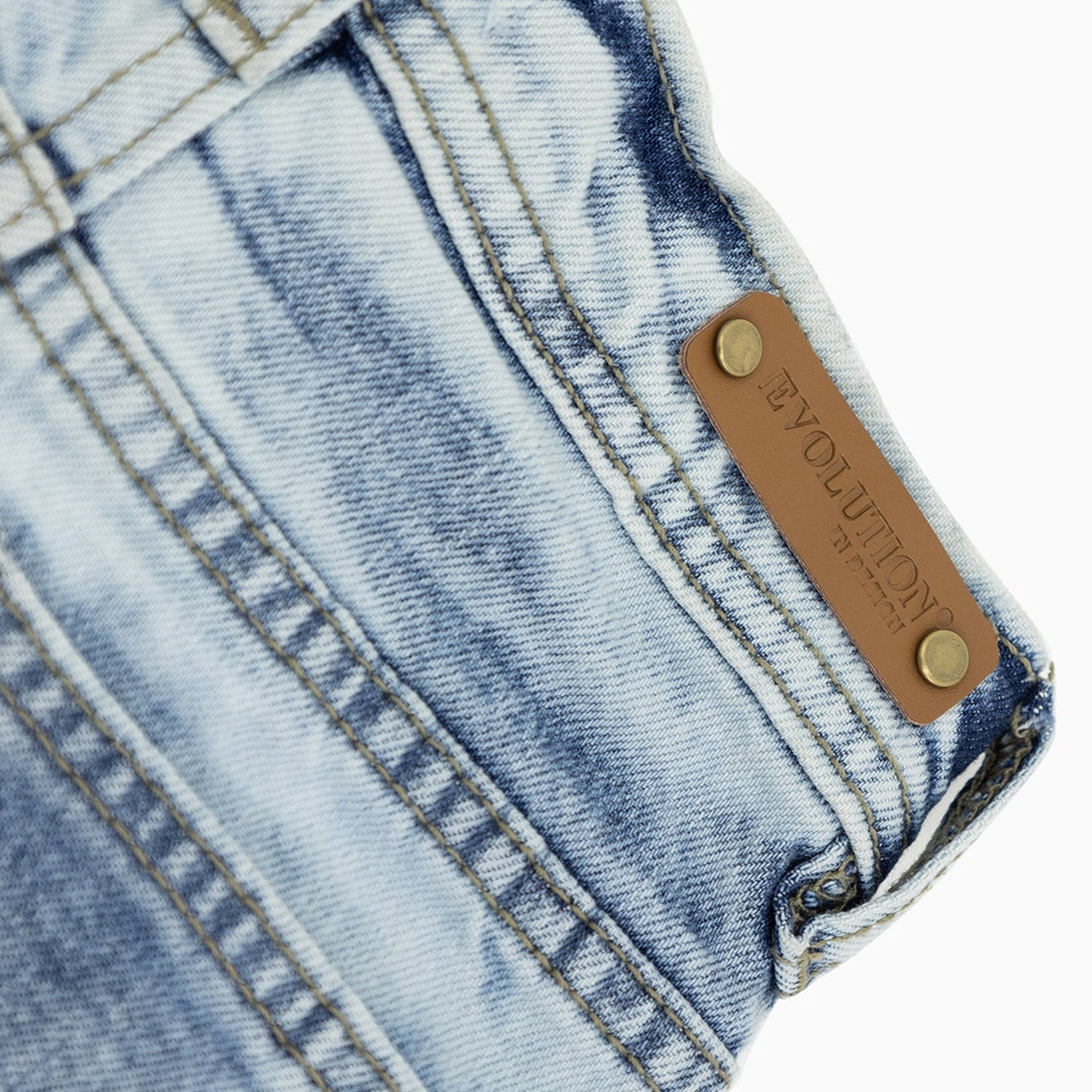 Kid's Little Wild Tiger Denim Shorts