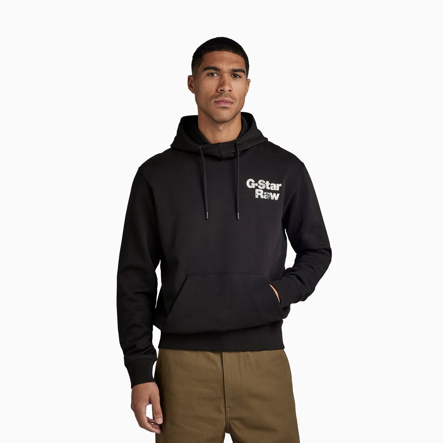 Men's Back Print Pull Over Hoodie