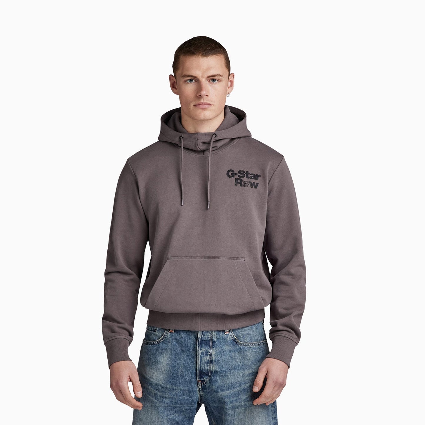 Men's Back Print Pull Over Hoodie