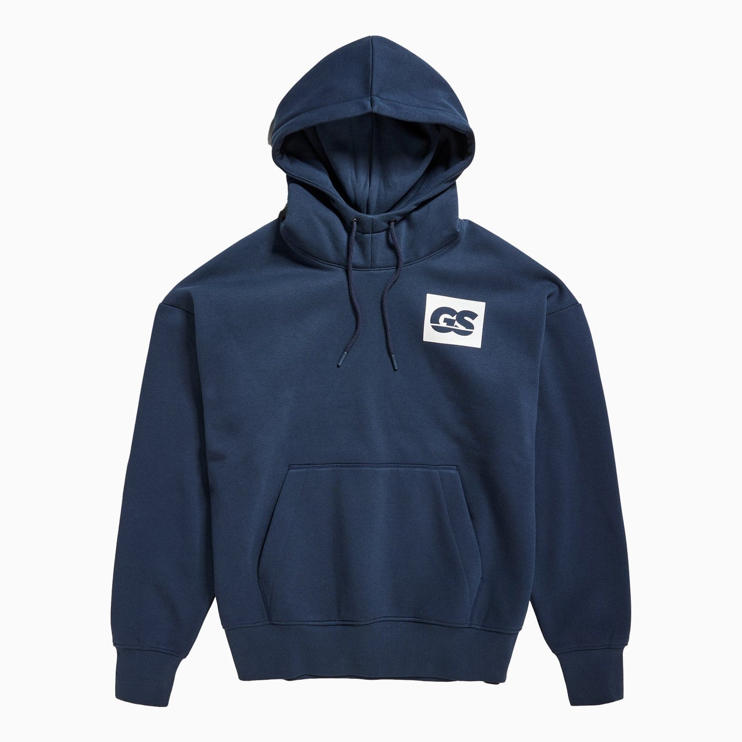Men's GS Raw Back Graphic Loose Pull Over Hoodie