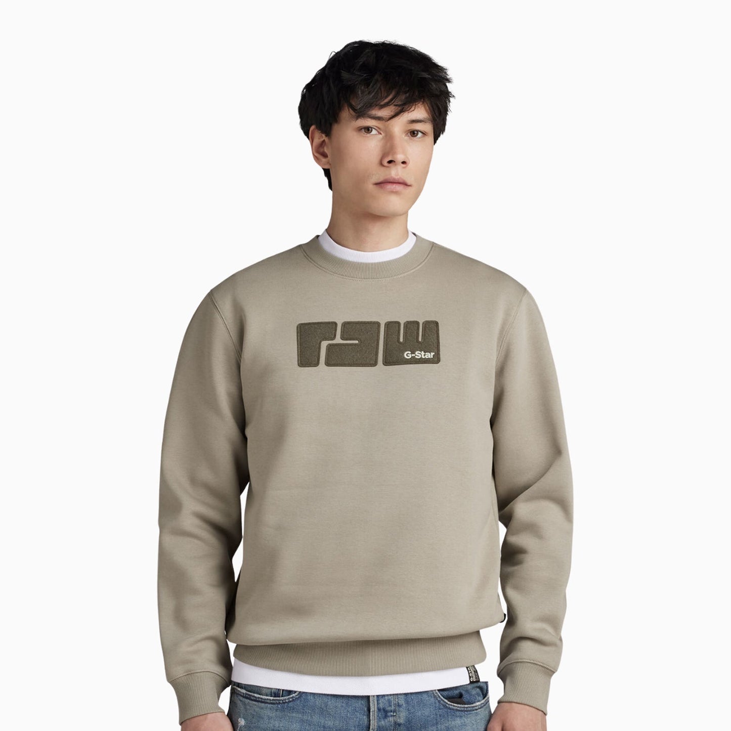 Men's Raw Felt Logo Sweatshirt