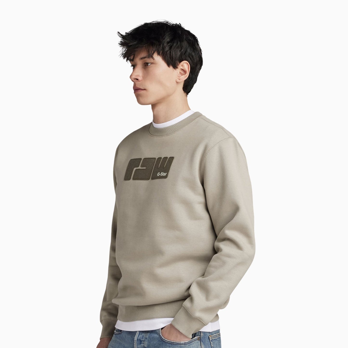 Men's Raw Felt Logo Sweatshirt