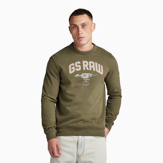 Men's Skeleton Dog Graphic Sweatshirt