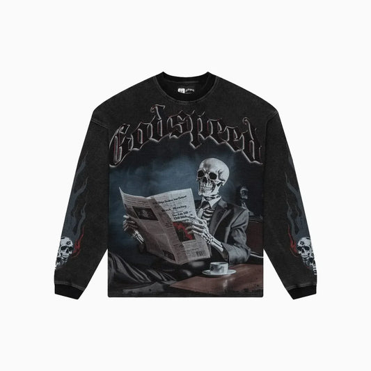 Men's Black Monday Thermal Sweatshirt