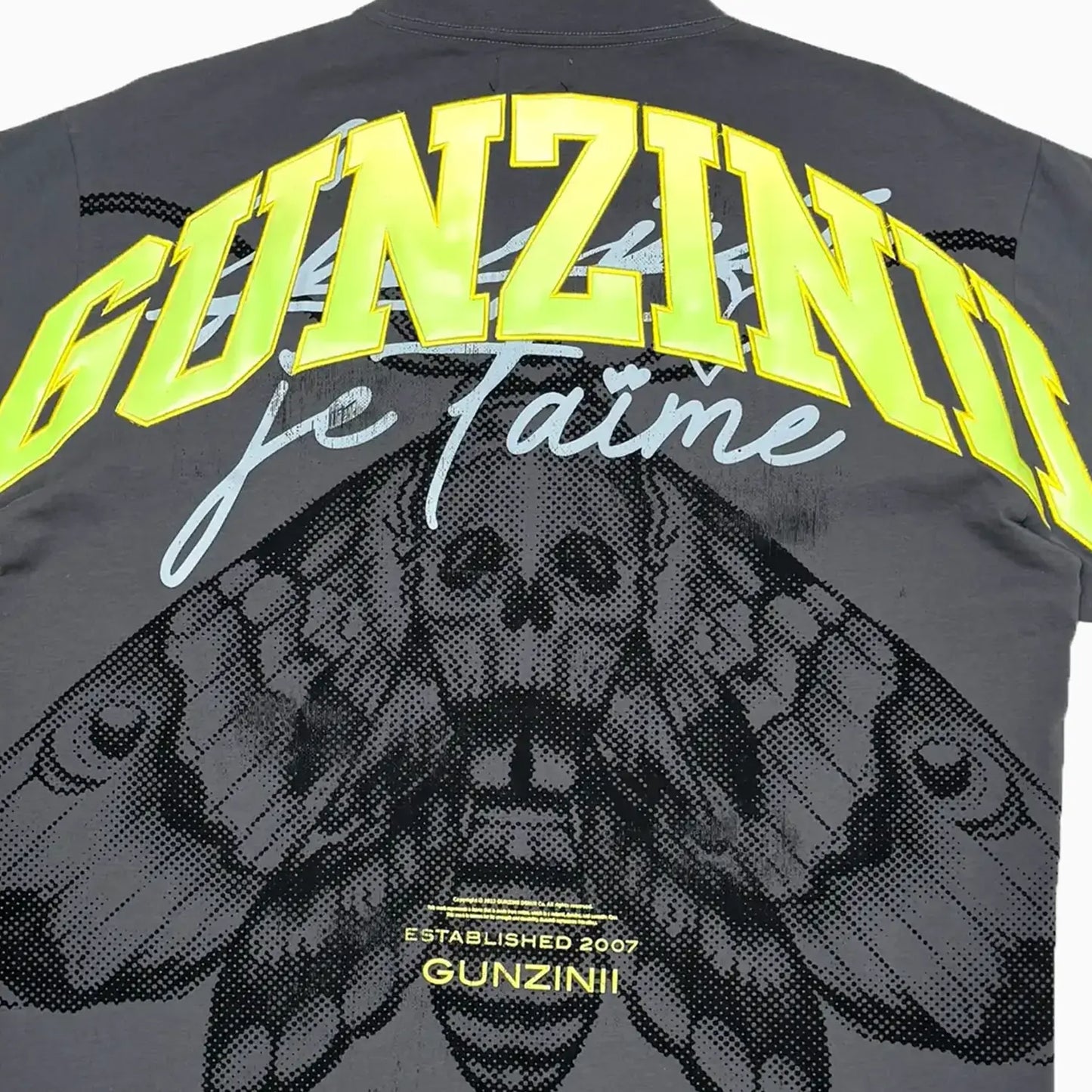 Men's Graphic Moth Print Oversized Streetwear T-Shirt