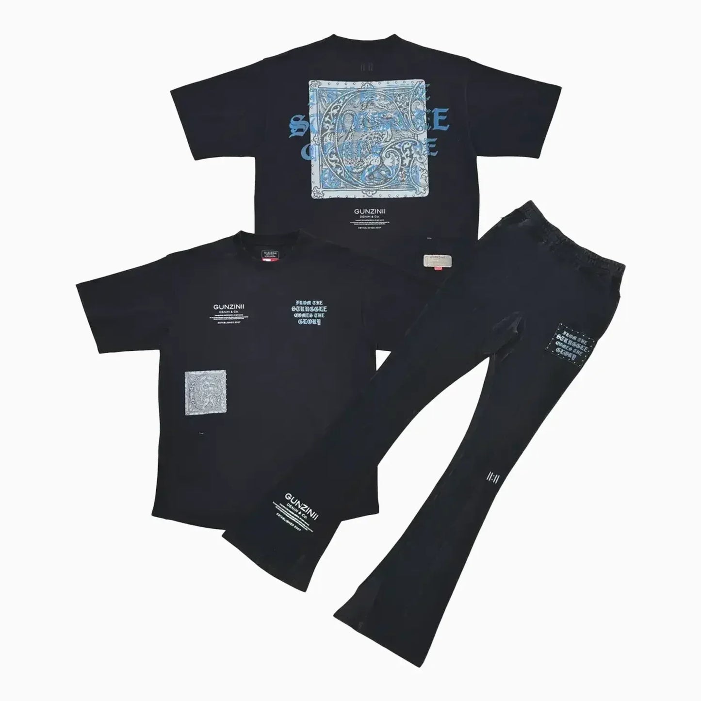 Men's Savage Culture Graphic Co-ord Set – Black Edition