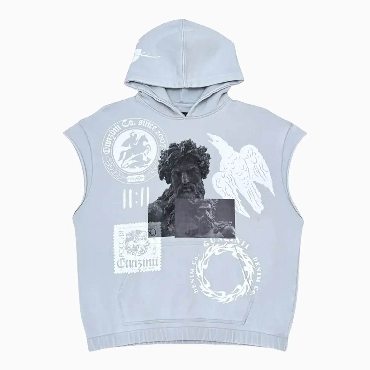 Men's Sleeveless Hoodie and Shorts Set