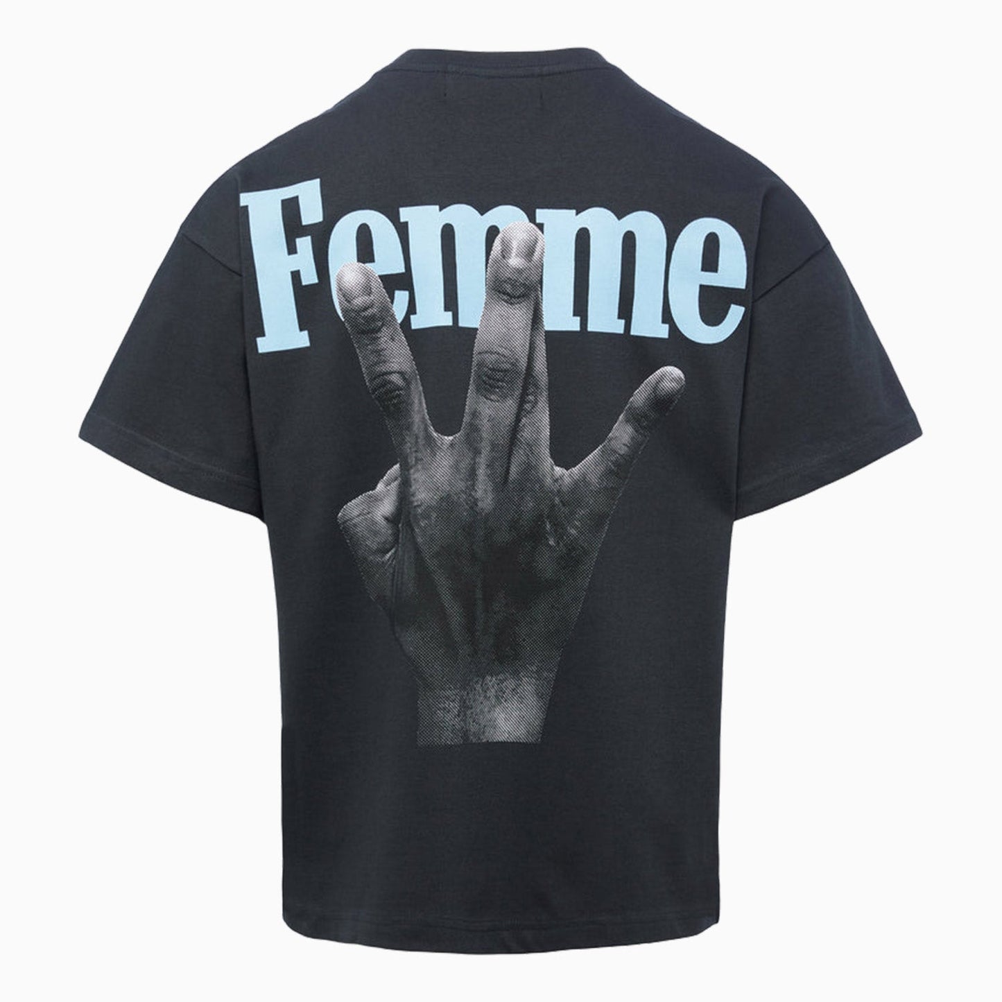 Men's Twisted Fingers Charcoal T Shirt