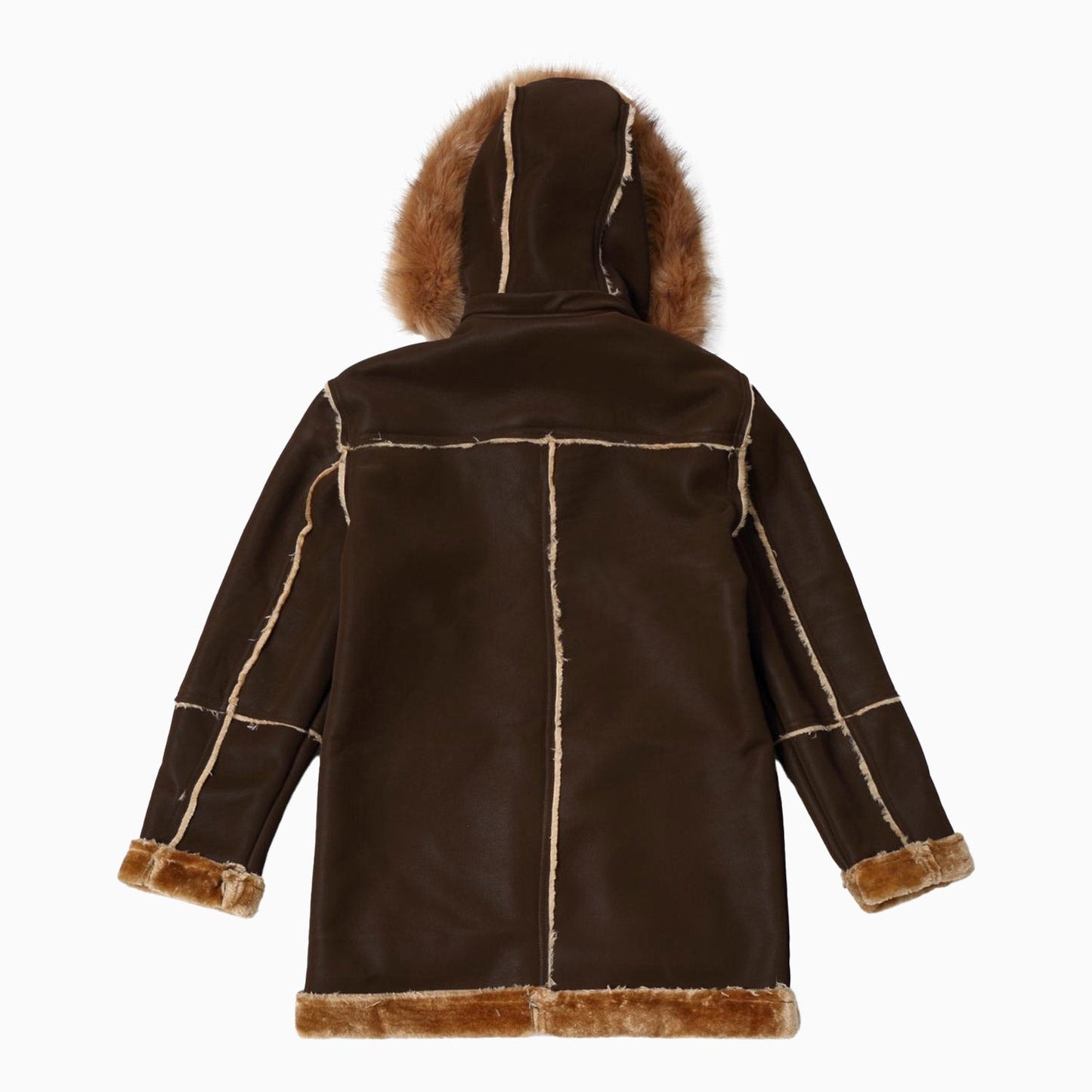 Men's Long Shearling Coat Jacket