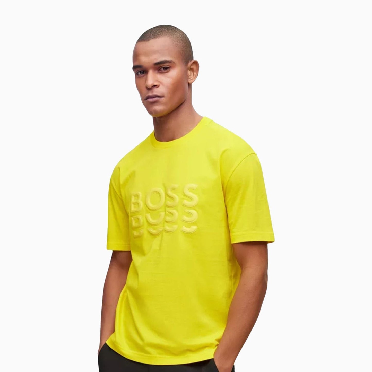 Men's Cotton Jersey Regular Fit With Tonal Logos T Shirt