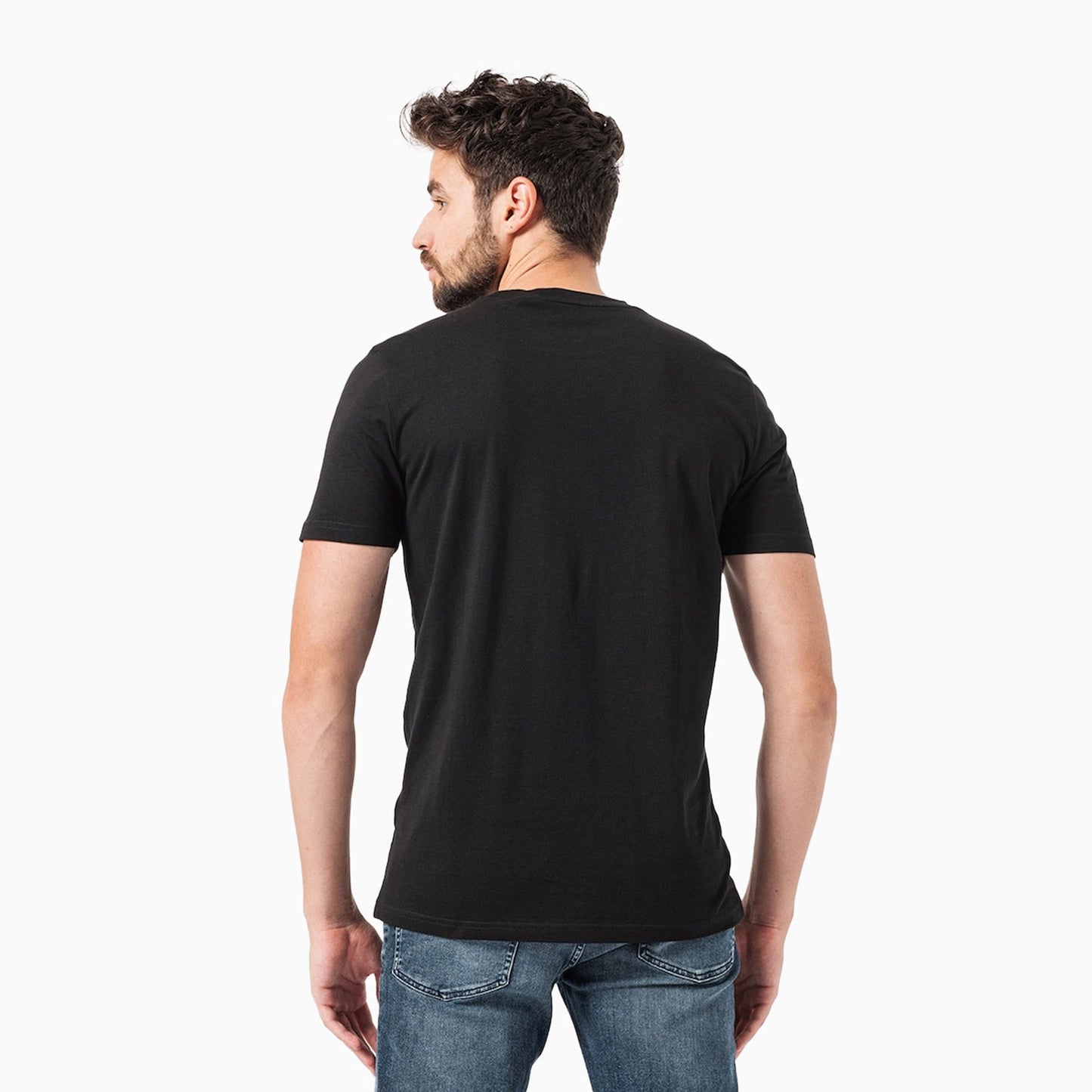 Men's Cotton Jersey With Rubber Print Logo T Shirt