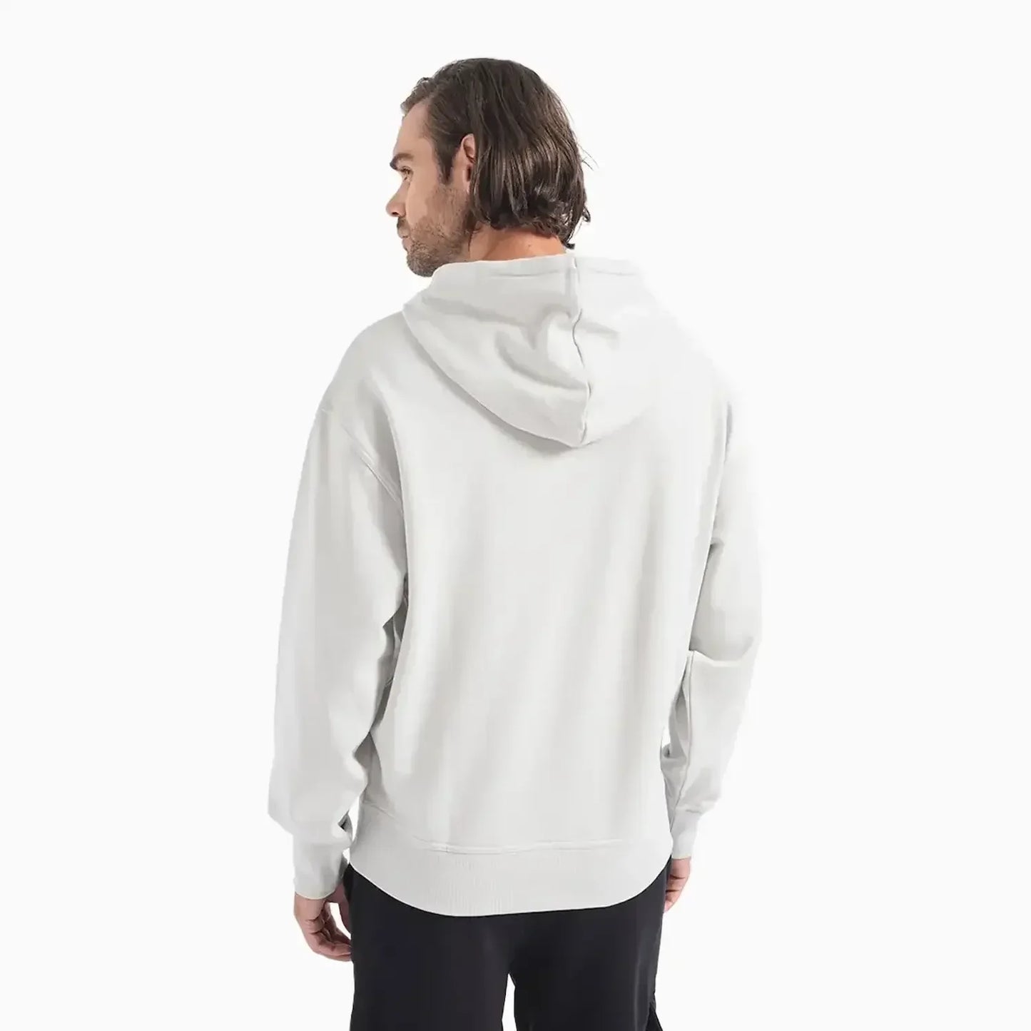 Men's Logo Print Hoodie In French Terry Cotton