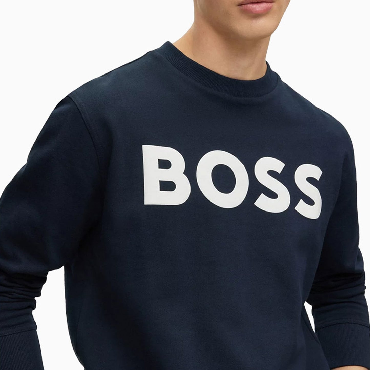 Men's Relaxed-Fit Cotton-Terry Sweatshit With Rubber Print Logo