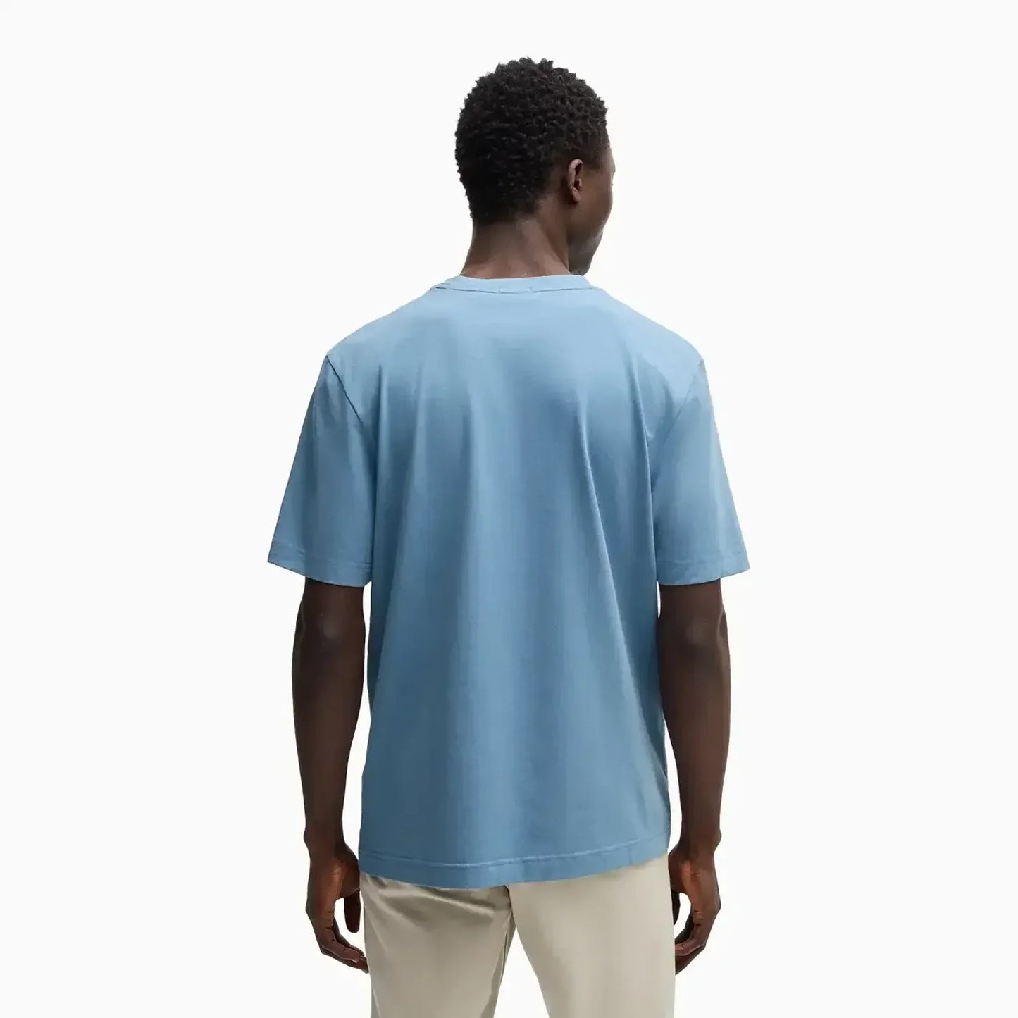 Men's Relaxed-Fit T-Shirt In Stretch Cotton With Logo Print