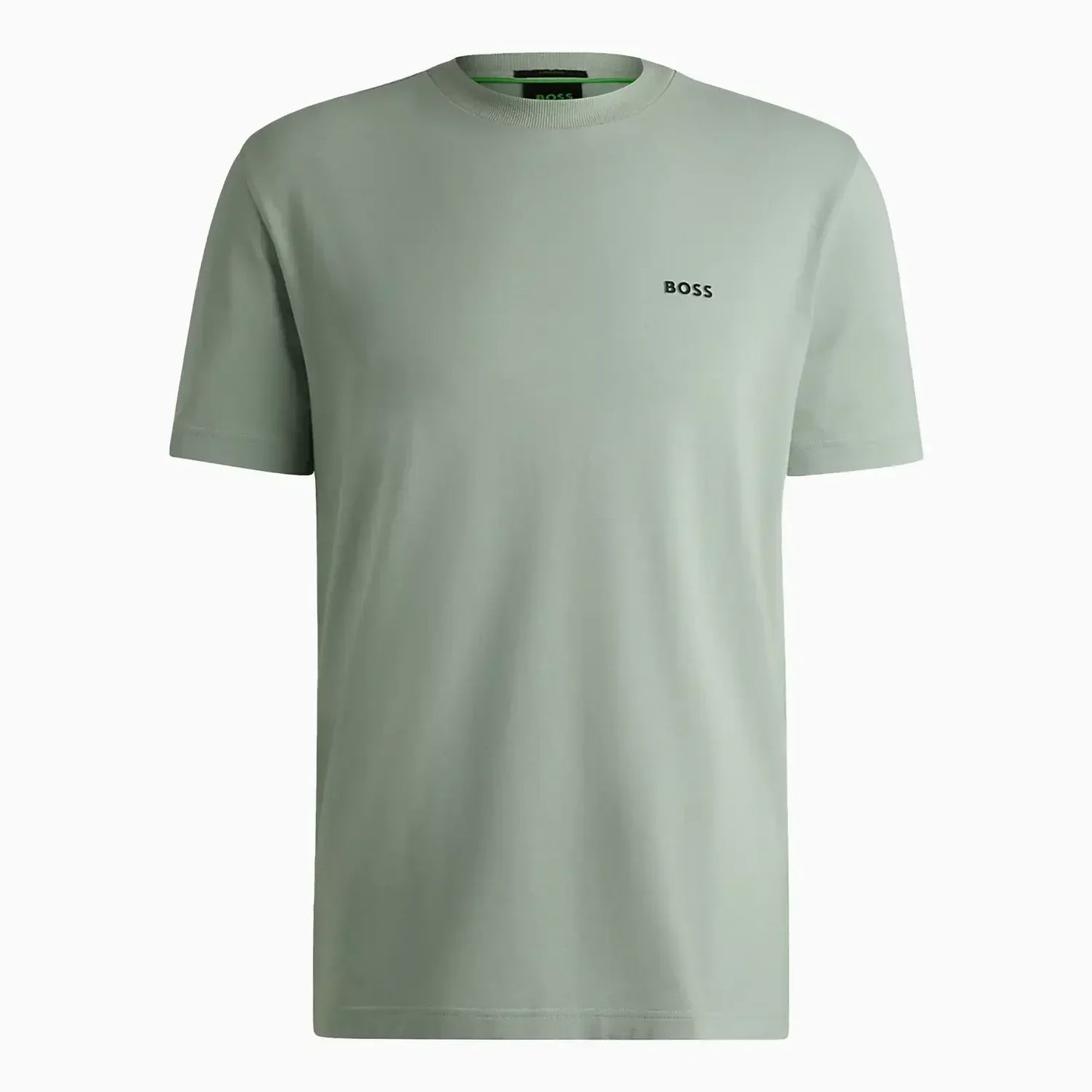 Men's Stretch Cotton Regular Fit T-Shirt With Contrast Logo