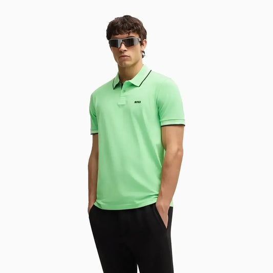 Men's Stretch Cotton Slim Fit Polo Shirt With Branding