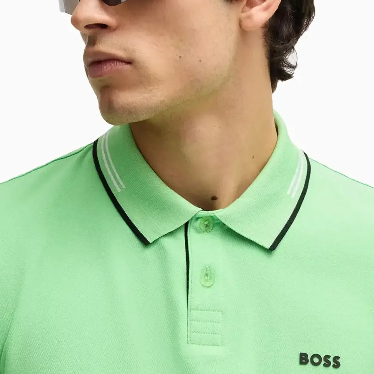 Men's Stretch Cotton Slim Fit Polo Shirt With Branding