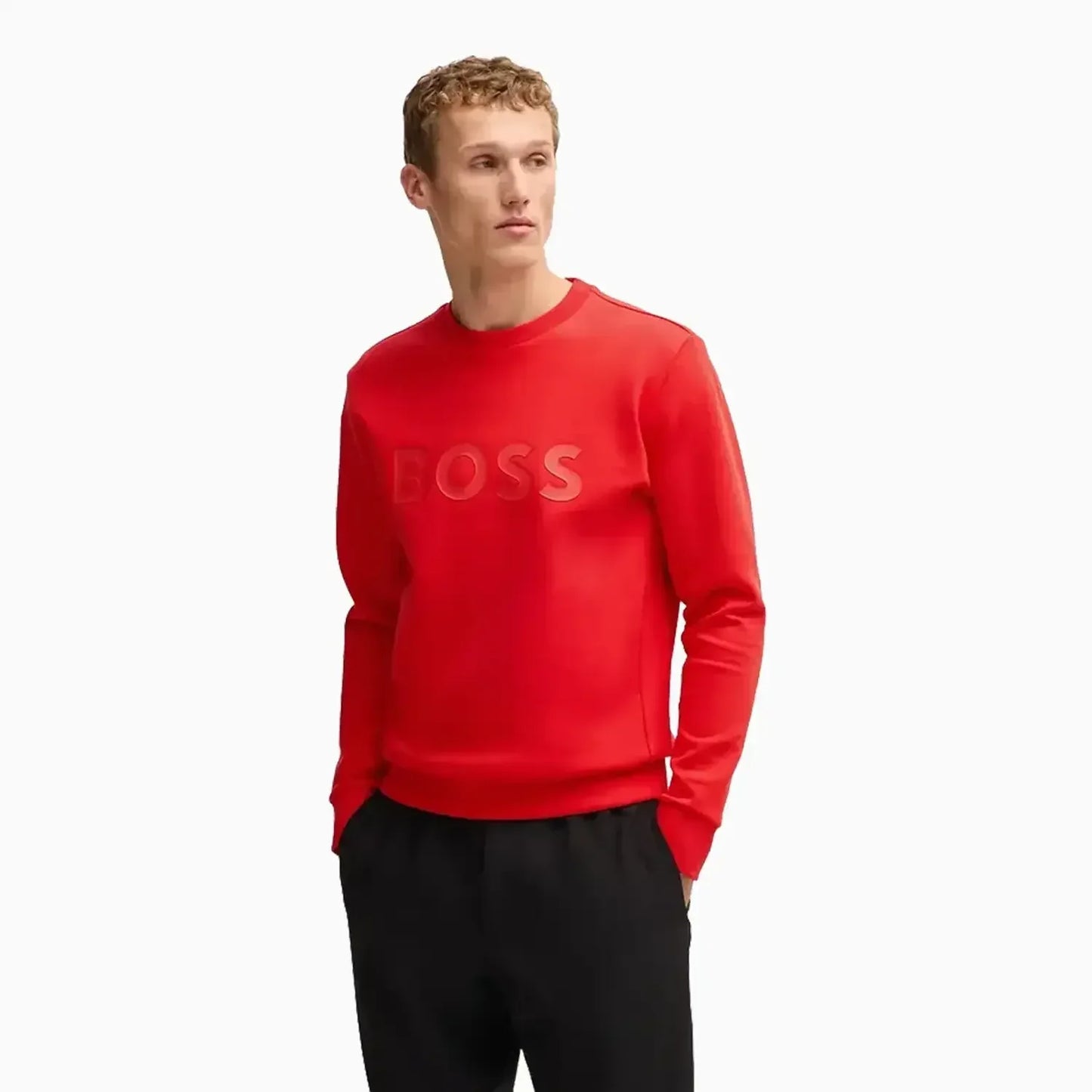 Men's Stretch Cotton Sweatshirt With Sandwich Logo