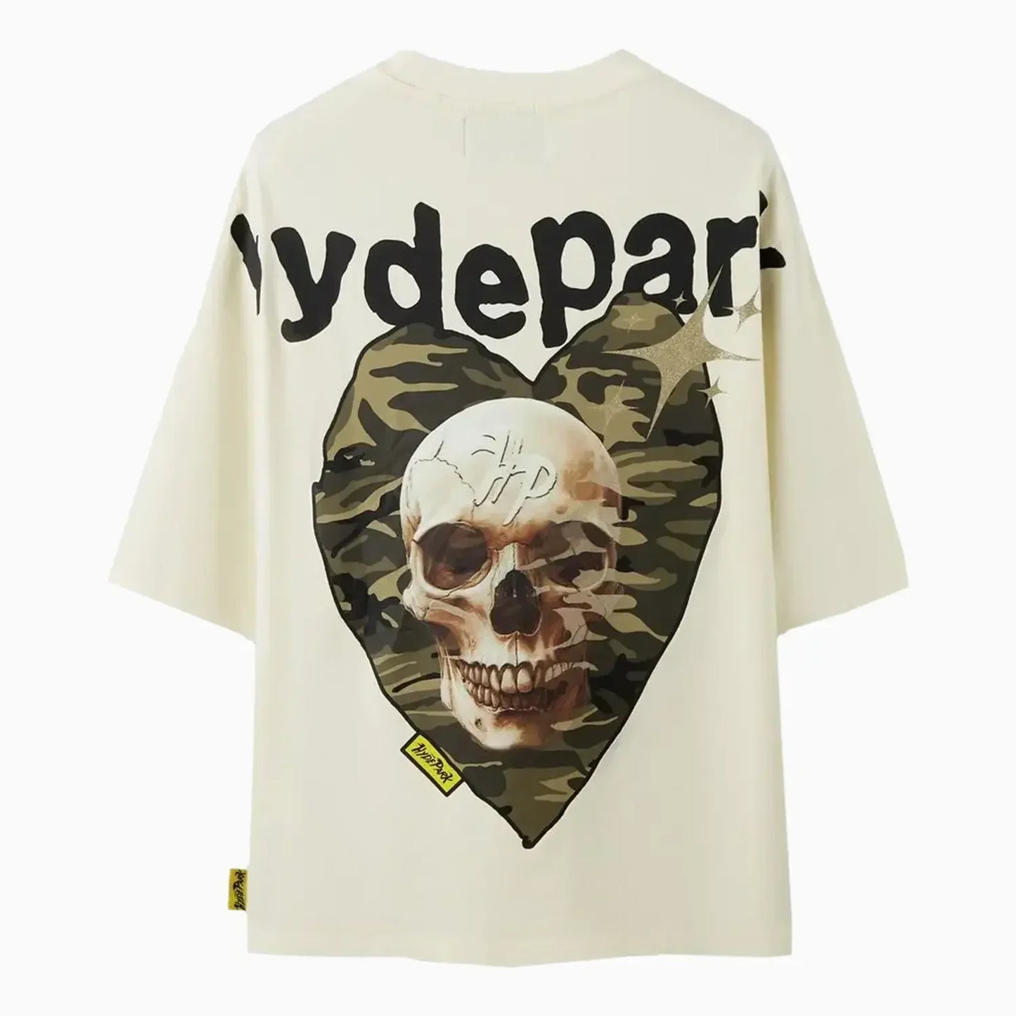 Men's Power Skull Camo Heart T-Shirt