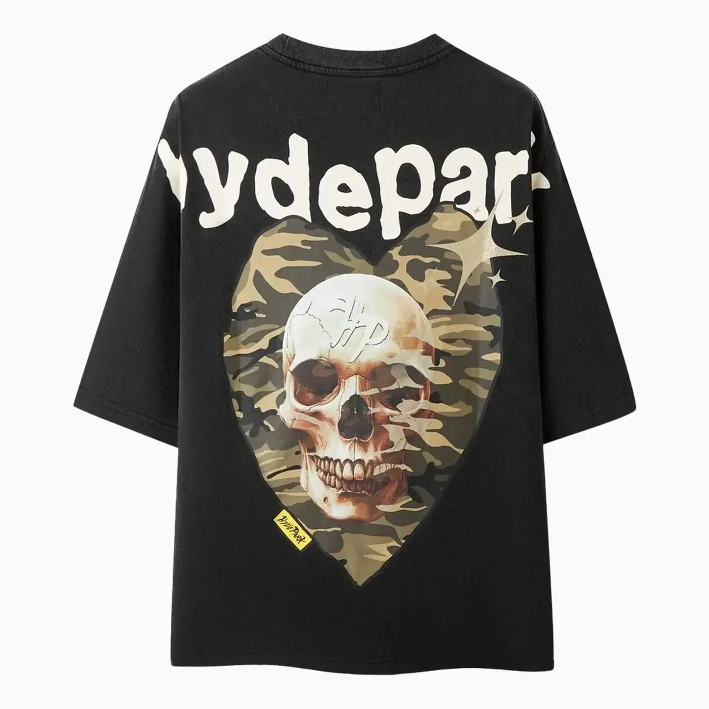 Men's Power Skull Camo Heart T-Shirt