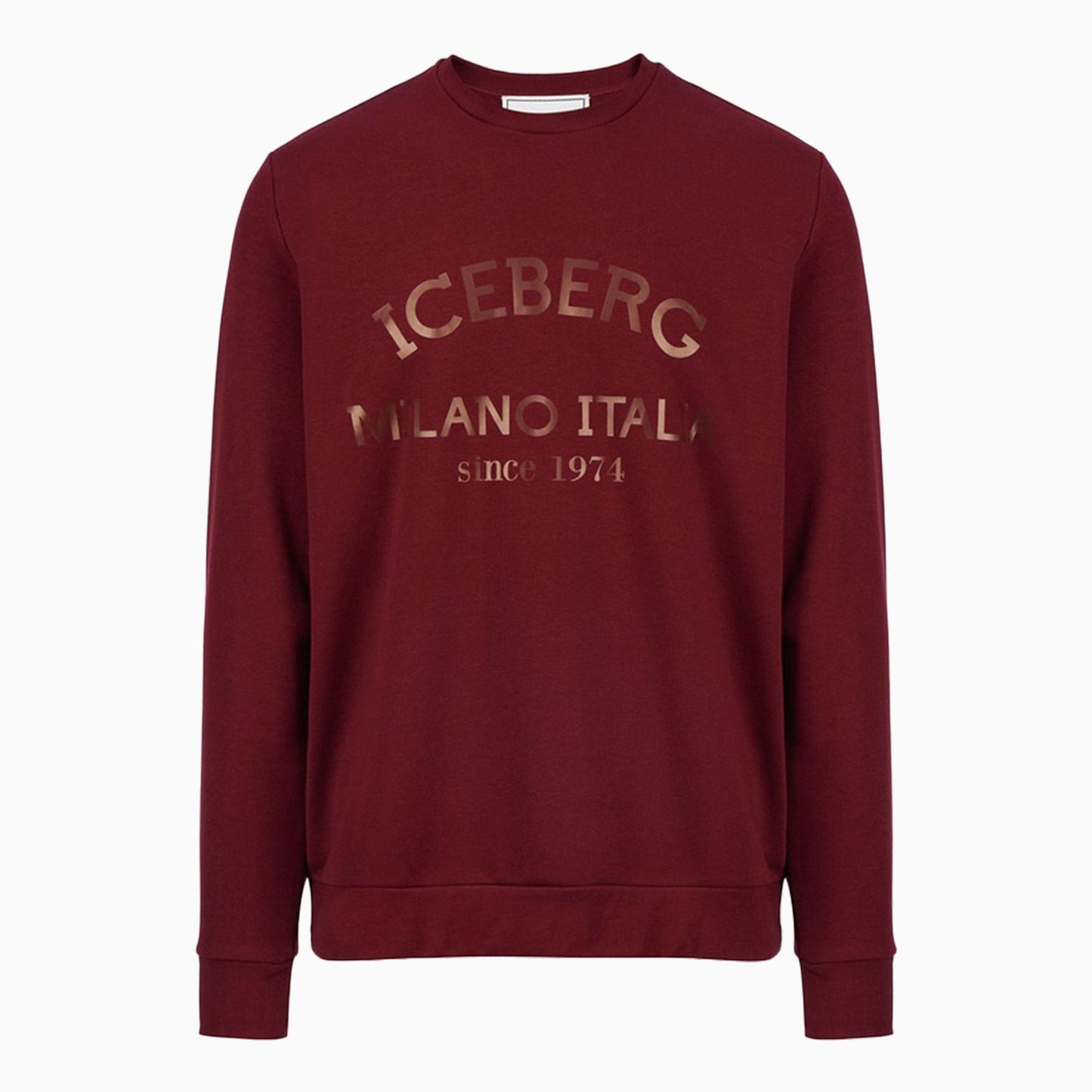 Men's Crew Neck Sweatshirt With Institutional Logo