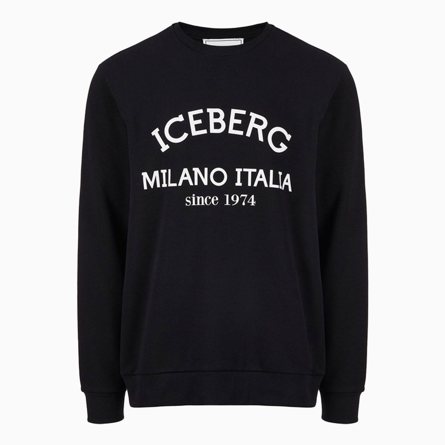 Men's Crew Neck Sweatshirt With Institutional Logo