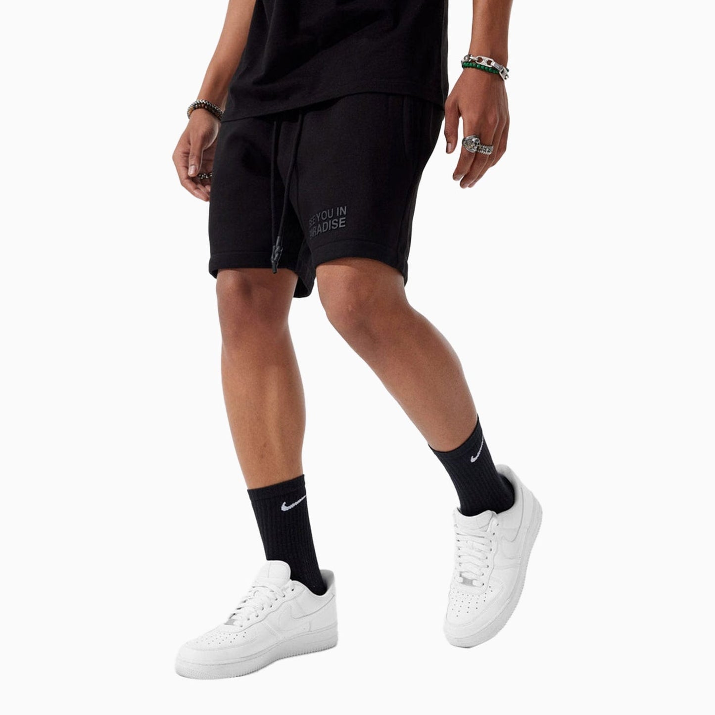 Men's Paradise Tonal T Shirt And Shorts Outfit